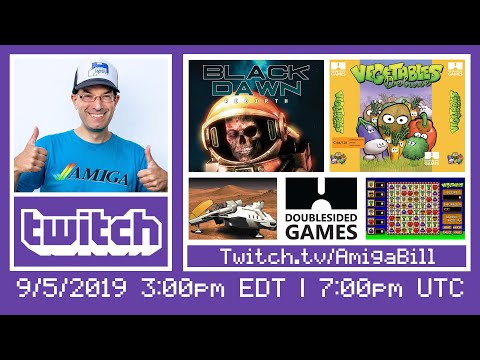 9/5/2019 New Commodore Amiga Games Black Dawn Rebirth & Vegetables Deluxe w/ Double Sided Games