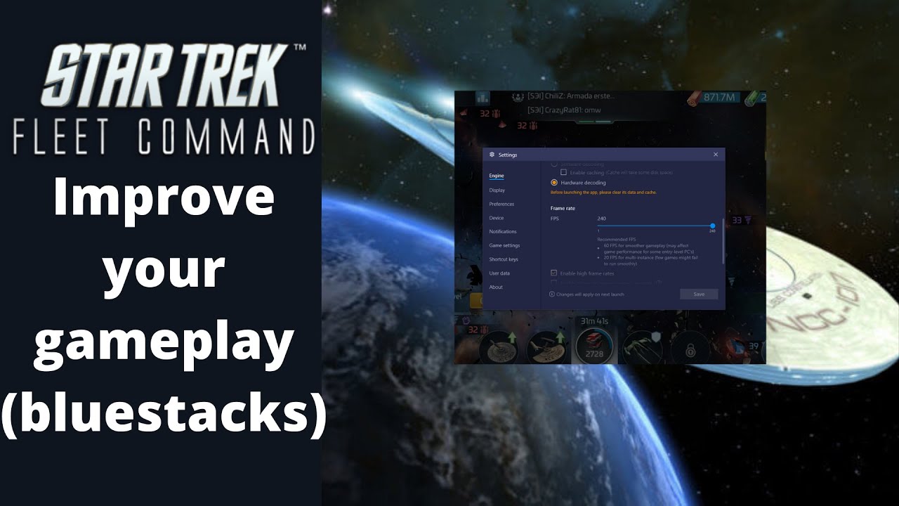 Improve gameplay (Bluestacks) Star Trek Fleet Command