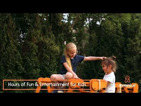 Shop Avenlur's Chestnut 8-in-1 Jungle Gym for Toddlers | Indoor & Outdoor Wooden Playset