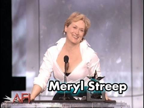 Meryl Streep accepts the AFI Life Achievement Award in 2004