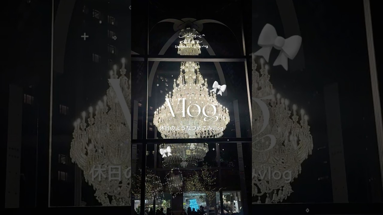 VLOG🤍ྀི ｜詰めこみな1日、最後はイルミネーション⛄️🌨️Peonyコスメと夜のお散歩。#日常vog #Peony #クリスマス #購入品紹介 #茶碗洗碗