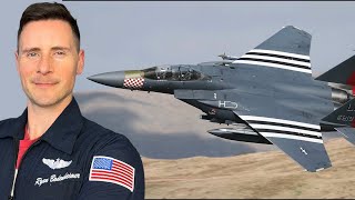 Real Fighter Pilot Flies F-15E Demo in REALISTIC Simulator | Part 2