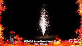 Fontána interier stříbrná 5m/60sec.