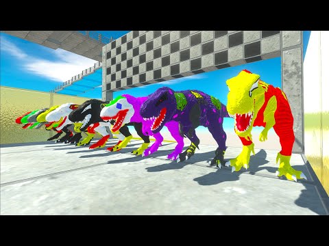 The Race Stairway to Heaven of Trex Superheroes Seeking Justice - Animal Revolt Battle Simulator