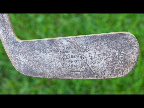 1920s Tom Stewart Hickory Putter - The Vintage Antique Golfer