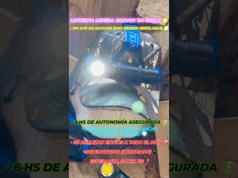 LINTERNA MINERA CONVOY H4 6500k 😍