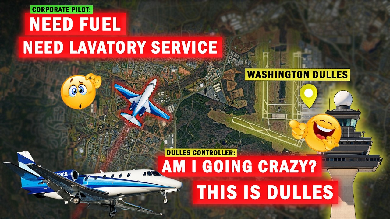 Calling on Wrong Frequency... maybe not? | FUNNY Interaction at Dulles!