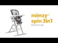 миниатюра 0 Видео о товаре Стульчик для кормления Joie Mimzy Spin 3 в 1, Geometric Mountains (Горы)