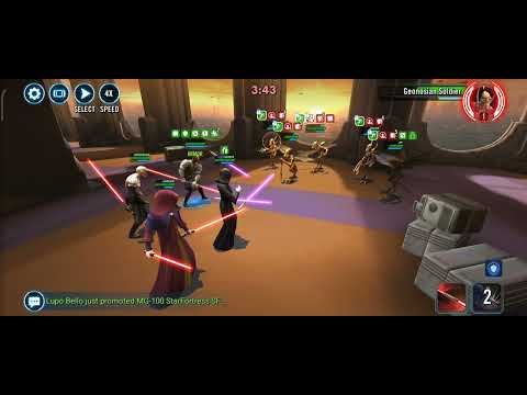 Traya vs Poggle omicron TW SWGOH