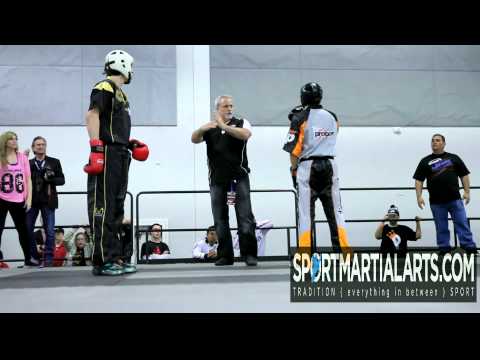 Laszlo Gombos v Patrick Salientes - Compete Nationals 2013 - Men's Team Sparring
