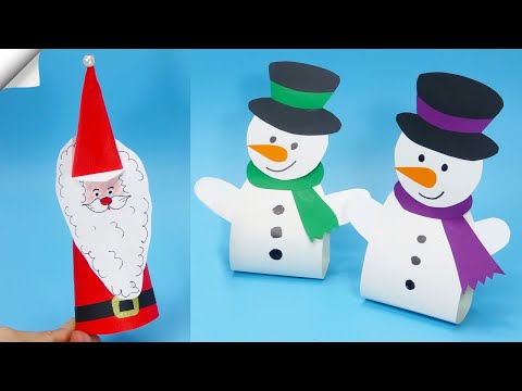 Easy Paper snowman Christmas paper crafts 2023