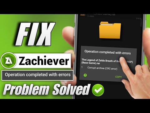 how to fix operation completed with errors in zarchiver 2024 | Operation error zarchiver
