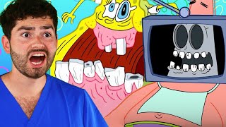Dentist Reacts to SpongeBob's Toothiest Moments 🦷 !?