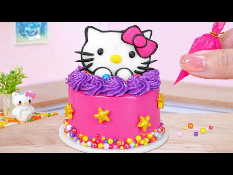 Pink Hello Kitty Cake ❤️ Best Miniature Hello Kitty Birthday Cake Decorating Ideas🍭 Sweet Mini Cakes