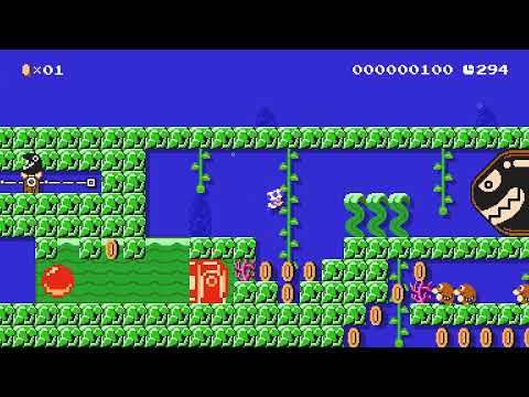 underwater adventure by F1reB3nder 🍄 Super Mario Maker 2 ✹Switch✹ #bcr