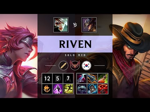 Riven Mid vs Twisted Fate - KR Grandmaster Patch 25.05