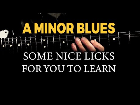A Minor Pentatonic Blues Ideas (+ minor triads)