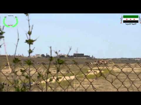 احدى نقاط رباط عناصر فرقة المغاوير الأولى في بلدة الكرك الشرقي المطلة على مطار الثعلة و بلدة سكاكا في ريف درعا