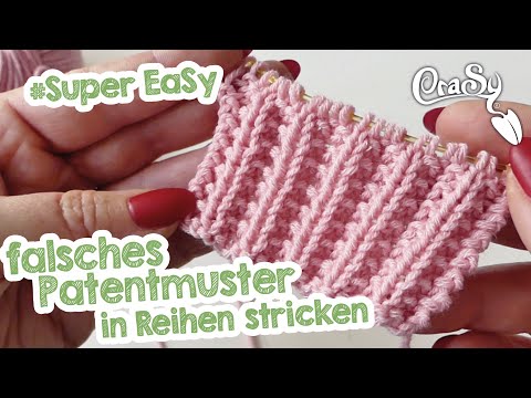 Knitting the faux brioche pattern - knitting faux brioche