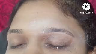 Download the video "Eyebrow threading tutorial /How to make threading/thick to thin eyebrow threading"