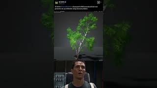 Procedural Birch Tree Generator in Blender Geometry Nodes