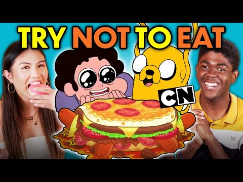 Try Not To Eat Challenge - Cartoon Network Food (Steven Universe, Adventure Time, Teen Titans Go!)