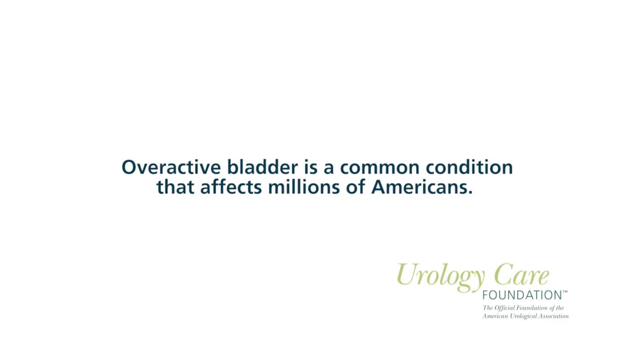 Taking Control of Overactive Bladder (OAB)