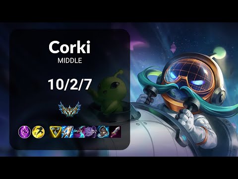 Corki vs Sylas MIDDLE - KR CHALLENGER Patch 14.23