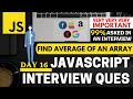JS 16 Find An Average Of An Array Using Reduce Method In JavaScript In Hindi