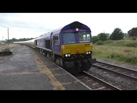 66791 with bogie cement tanks. Carlisle N Y to Clitheroe Castle Cement Co. Hellifield. 30.7.21