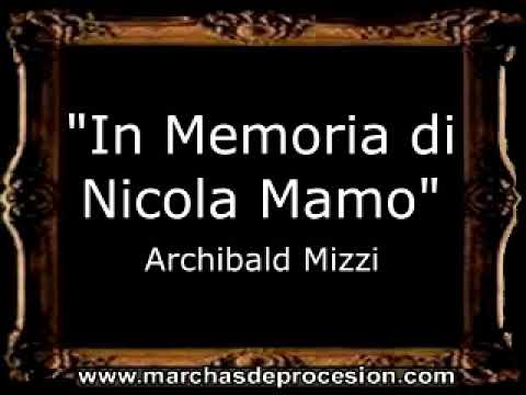 In Memoria di Nicola Mamo - Archibald Mizzi [MA]