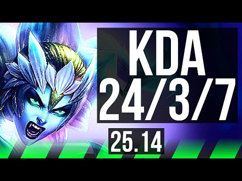 ELISE vs XIN ZHAO (JGL) | Quadra, 24/3/7, 42k DMG, Legendary | EUW Master | 25.14