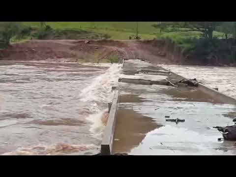 Ponte sobre o Rio Fão, Barra do Dudulha ligação Progresso à Fontoura Xavier, elevação Águas 29/7/26