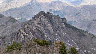 2025.04.13 운장산+구봉산 연계산행 #78 #79 4k (피암목재-활목재-서봉-운장대-동봉-각우목재-곰직이산-복두봉-구봉산-8봉~1봉-구봉산주차장)