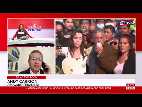 Andy Carrión en Exitosa comentando sobre liberación de Antauro Humala.