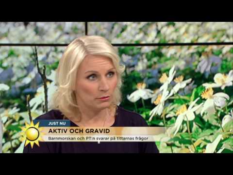 "Bör jag undvika hårdträning i början av graviditeten?" - Nyhetsmorgon (TV4)
