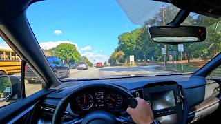 quick fall POV drive- 2023 Subaru WRX (Binaural Audio | no talking)