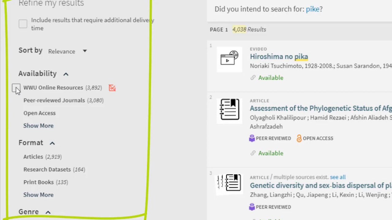 Using OneSearch from Western Libraries