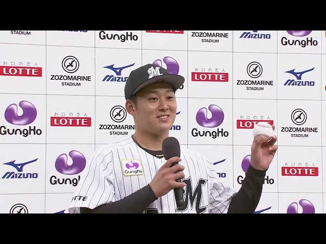 マリーンズ・鈴木投手ヒーローインタビュー 4/25 M-H