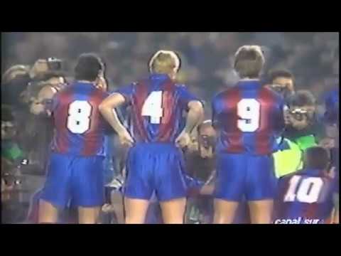 1990/91.- FC Barcelona 1 Vs. Atlético Madrid 1 (Liga - Jª 28)