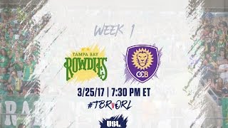 USL LIVE - Tampa Bay Rowdies vs Orlando City B 3/25/17