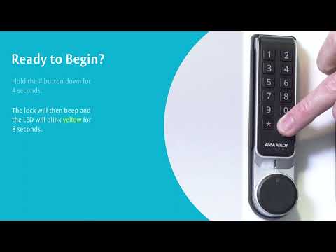 ML55PA Digital Cam Lock – How to Program Master PIN Code