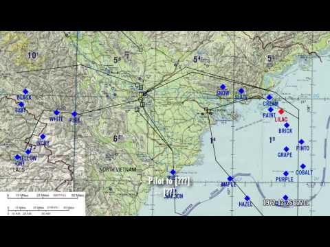 B-52 raid on Hanoi with combat livemap - 12/26/1972