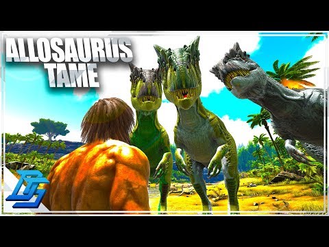 Allosaurus Look Hungry , Allosaurus Tame - Ark Survival Evolved -Iso: Crystal Isles - Part 17