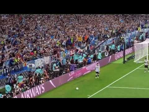 Argentina fans bowing to Messi