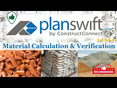 Material Verification in PlanSwift