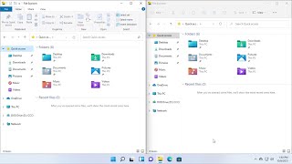 Two File Explorers in Windows 11