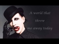 Marilyn Manson _ Coma white (LYRICS) 