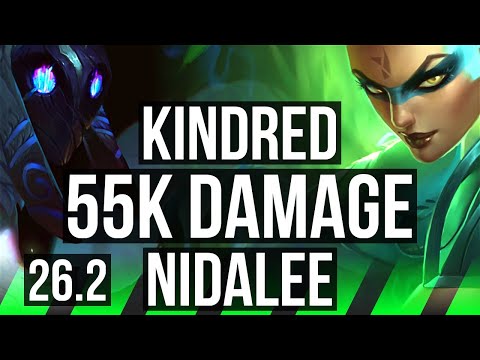 KINDRED vs NIDALEE (JGL) | 55K damage | KR Challenger | 26.2