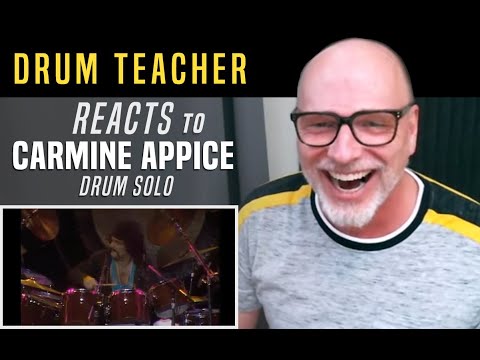 Drum Teacher Reacts to Carmine Appice - Drum Solo